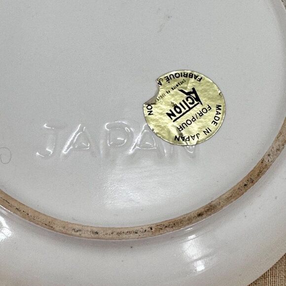 Vintage Japan Red Rose Flower Trinket Jewelry Box Ceramic Lid Round - Picture 5 of 8